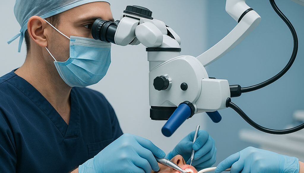 Chirurgia stomatologiczna pod mikroskopem
