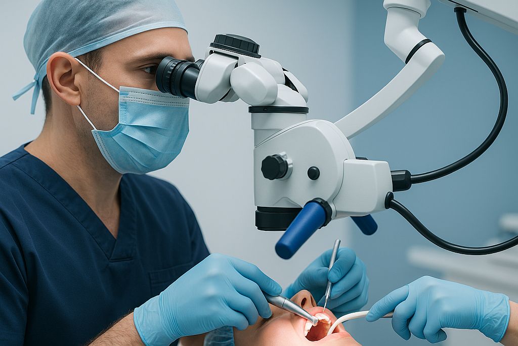 Chirurgia stomatologiczna pod mikroskopem