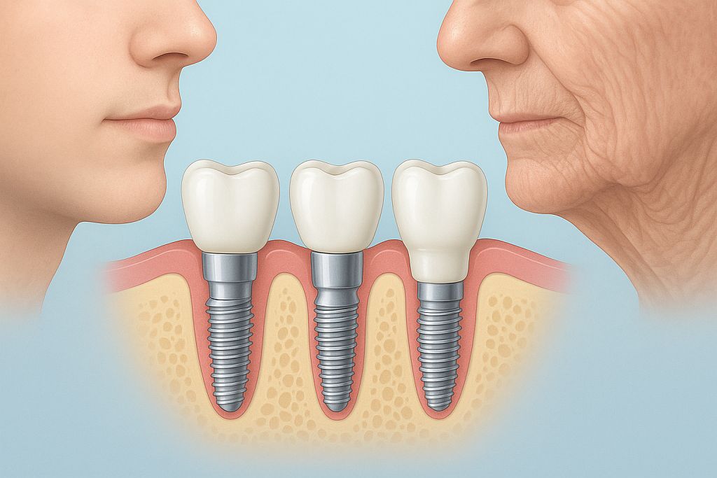 Implanty zębów a wiek pacjenta – kiedy można, a kiedy trzeba poczekać